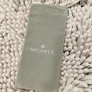 MICHELE Dark Grey Drawstring Pouch